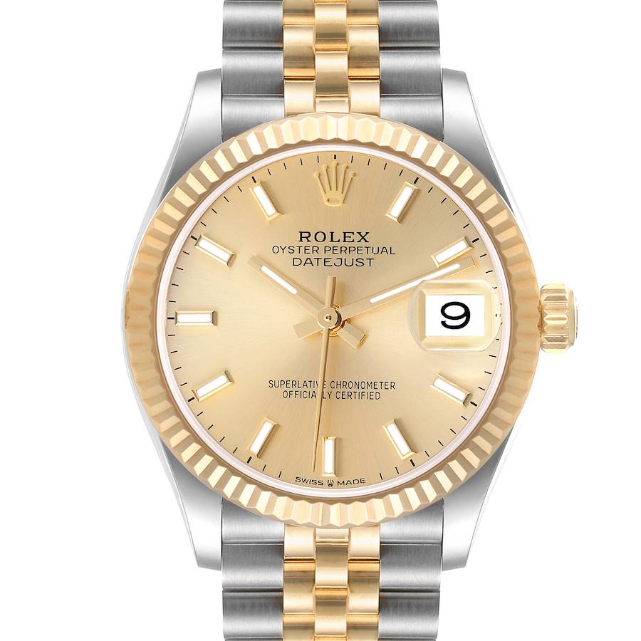 Rolex Datejust 31mm Midsize Steel Yellow Gold Ladies Watch 278273 SwissWatchExpo