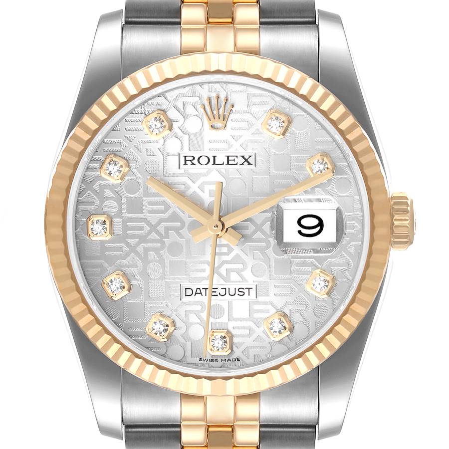 NOT FOR SALE Rolex Datejust Steel Yellow Gold Silver Diamond Dial Mens Watch 116233 PARTIAL PAYMENT SwissWatchExpo