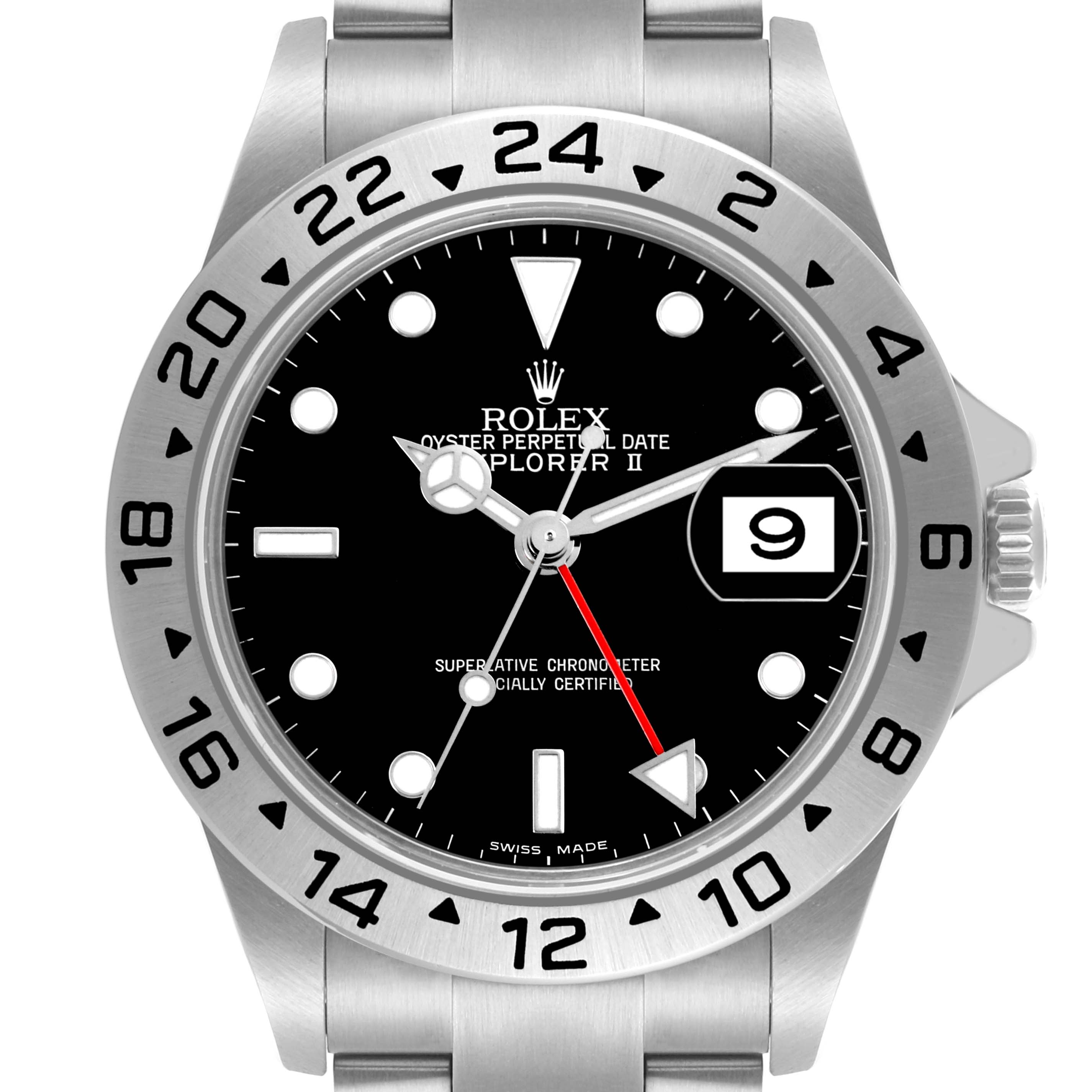 The Rolex Explorer 16570T Men
s Stainless Steel Black Dial 16570T Men
s Stainless Steel Black Dial model is shown from a front angle, highlighting the dial, bezel, and part of the bracelet.