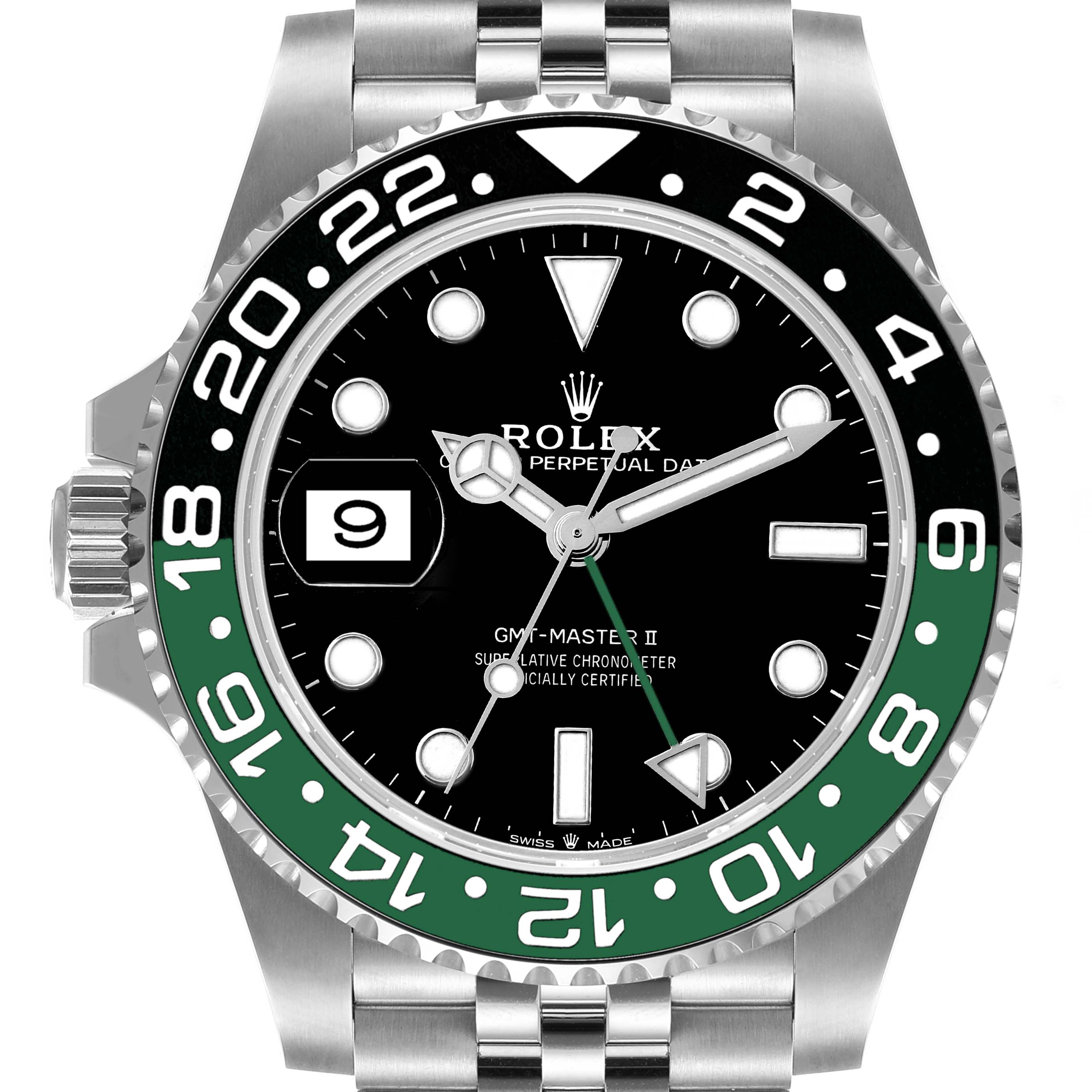 Rolex GMT Master II Sprite Bezel Oyster Steel Mens Watch 126720 | SwissWatchExpo