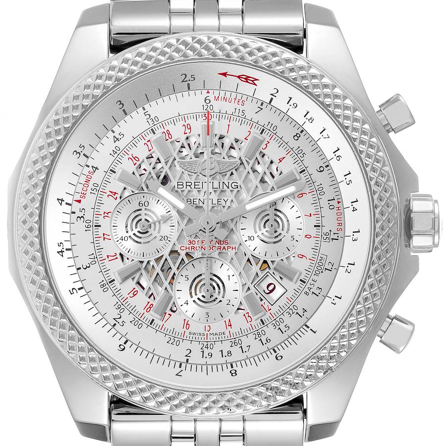 Breitling Bentley B06 Silver Dial Chronograph Watch AB0611 Box Card SwissWatchExpo