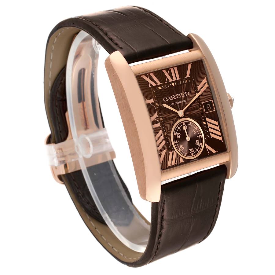 Cartier tank mc rose gold best sale