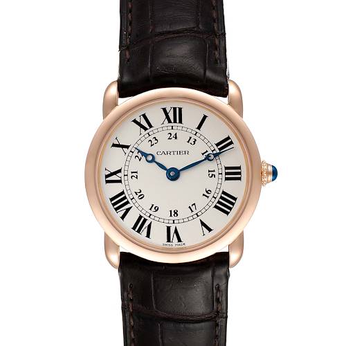 Photo of Cartier Ronde Louis 18K Rose Gold Silver Dial Ladies Watch W6800151