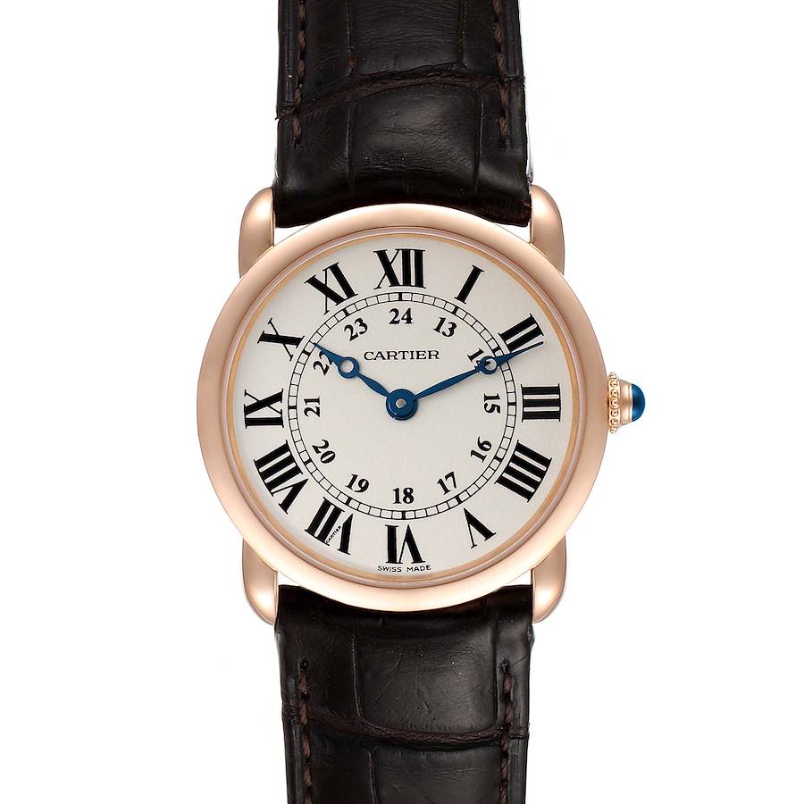 Cartier Ronde Louis 18K Rose Gold Silver Dial Ladies Watch W6800151 SwissWatchExpo