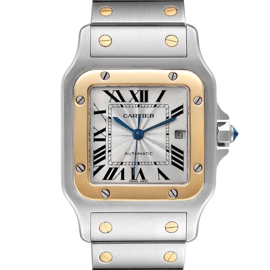 Cartier Santos Galbee Steel Yellow Gold Unisex Watch W20058C4 SwissWatchExpo