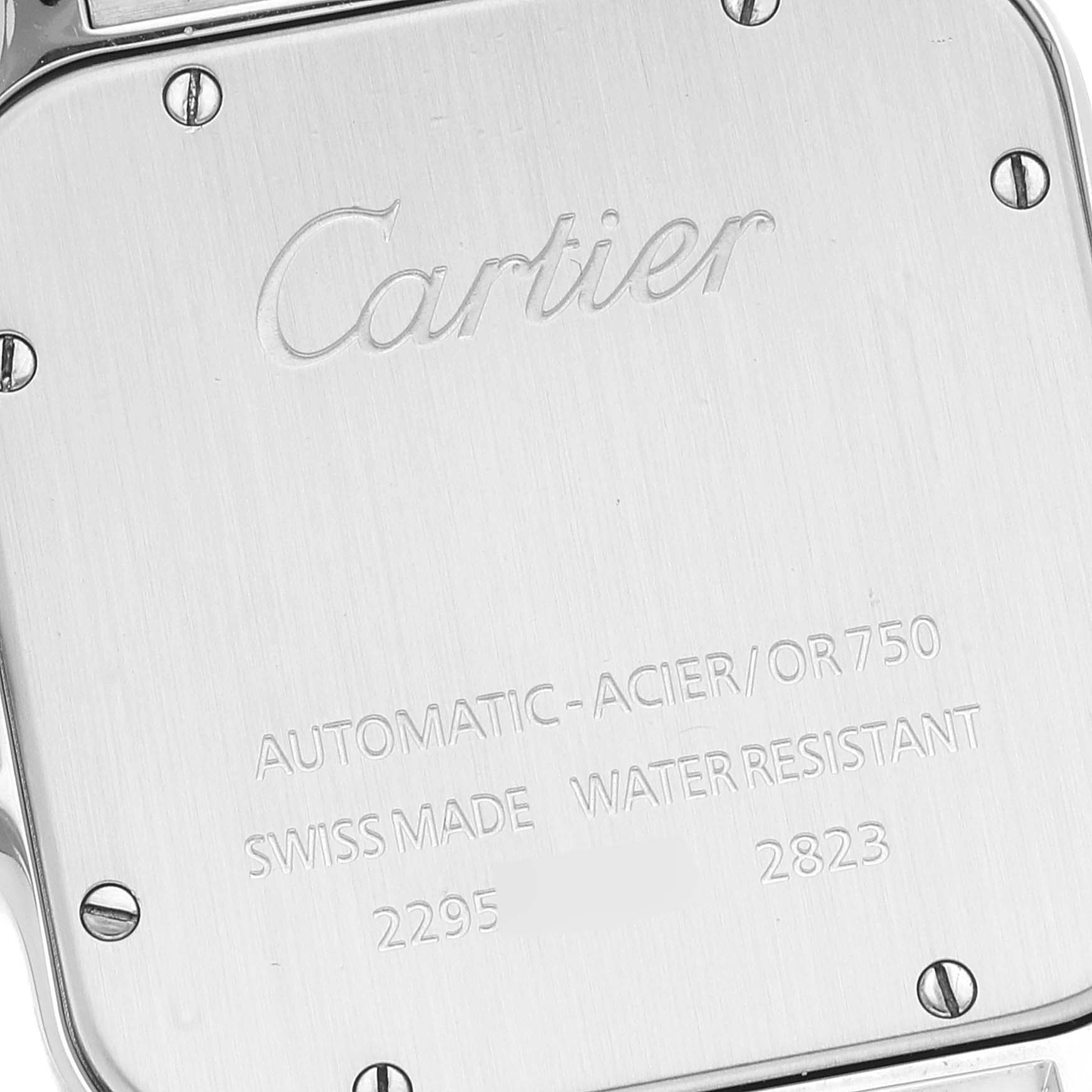 Cartier Santos Galbee XL Steel Yellow Gold Mens Watch W20099C4 ...