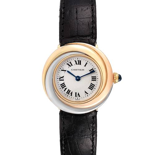 Photo of Cartier Trinity White Yellow Rose Gold Silver Dial Ladies Watch 2357