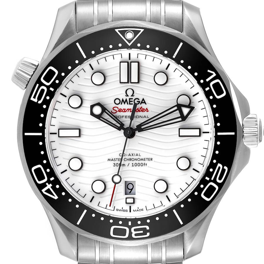 Omega Seamaster Diver 300M Co-Axial Steel Mens Watch 210.30.42.20.04.001 Card SwissWatchExpo