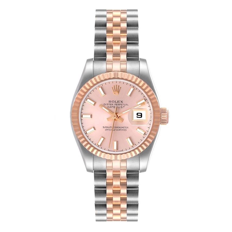 ROLEX シルク ストール ピンク Rolex Datejust 31 Oystersteel, White Gold and Diamonds