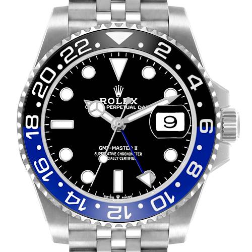 Photo of Rolex GMT Master II Steel Batgirl Bezel Mens Watch 126710 Unworn