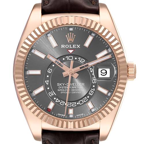 Photo of NOT FOR SALE Rolex Sky-Dweller Slate Everose Gold Mens Watch 326135 Box Card PARTIAL PAYMENT