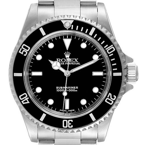 Photo of Rolex Submariner 40mm Non-Date 2 Liner Steel Mens Watch 14060 Box Papers