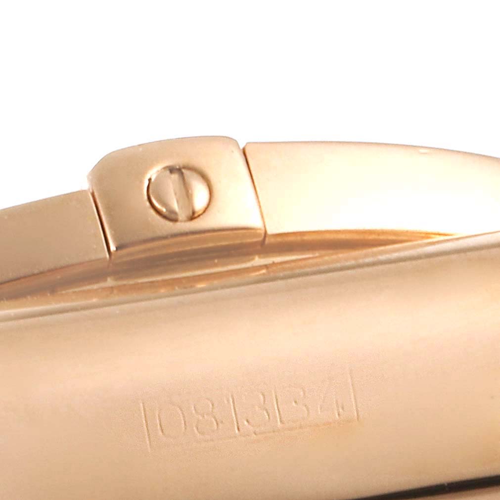 This image shows a close-up of the clasp or buckle on a Breitling Chronomat HB0110 Men's Rose Gold Blue Dial HB0110 Men's Rose Gold Blue Dial watch.