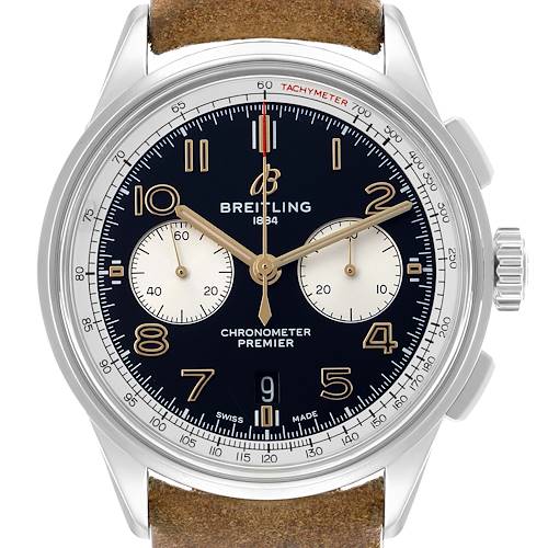 Photo of Breitling Premier B01 Chronograph 42 Norton Steel Mens Watch AB0118