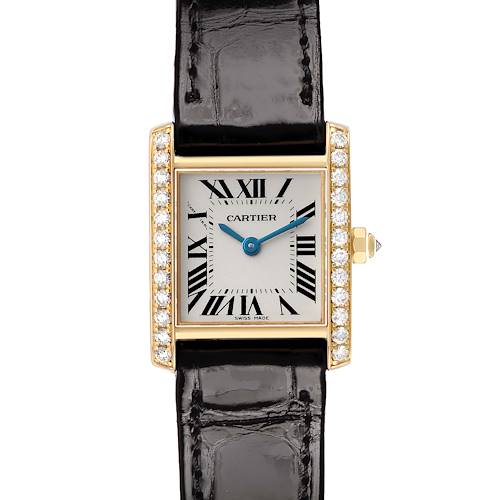 Photo of Cartier Tank Francaise Yellow Gold Diamond Ladies Watch WE100151