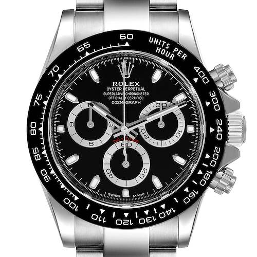 Photo of Rolex Cosmograph Daytona Ceramic Bezel Black Dial Mens Watch 116500 Unworn