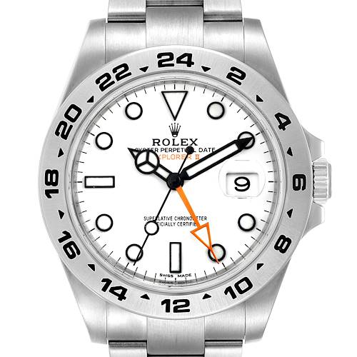Photo of NOT FOR SALE Rolex Explorer II 42 White Dial Orange Hand Mens Watch 216570 Box Card PARTIAL PAYMENT
