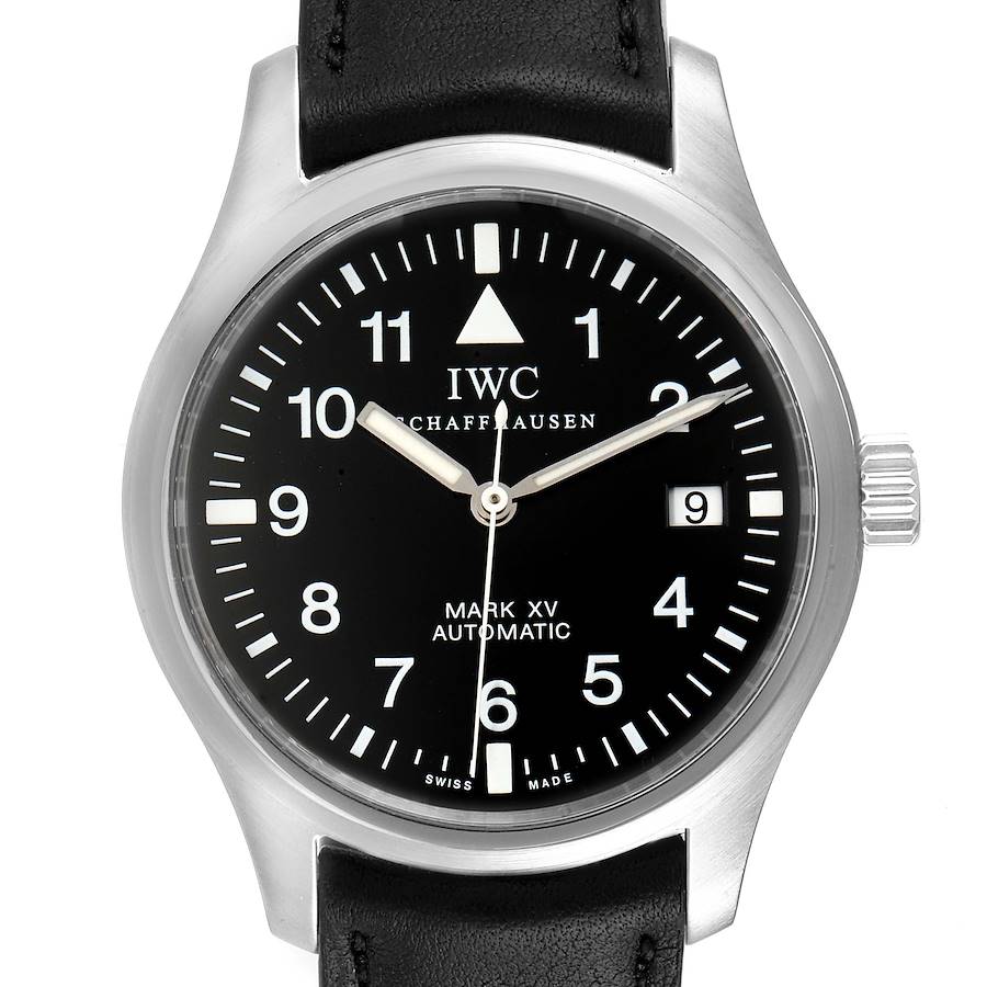 IWC Classic Mark XV Black Dial Automatic Mens Watch IW325301 Box Papers SwissWatchExpo
