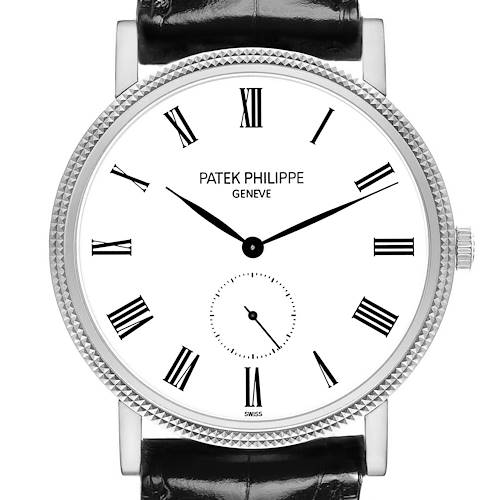 Photo of Patek Philippe Calatrava White Gold Mens Watch 5119 5119G Box Papers