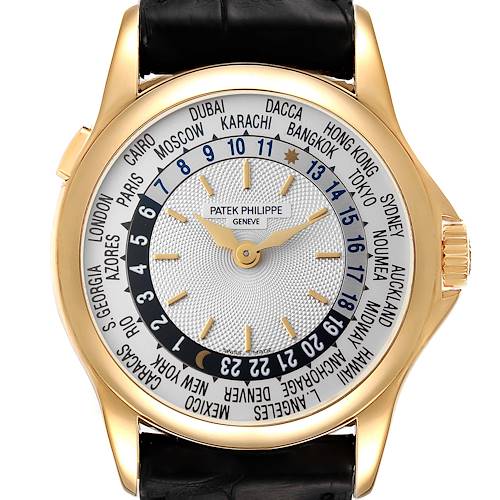 Photo of Patek Philippe World Time Complications Yellow Gold Mens Watch 5110