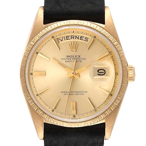 Photo of Rolex President Day-Date Yellow Gold Champagne Dial Mens Watch 1807