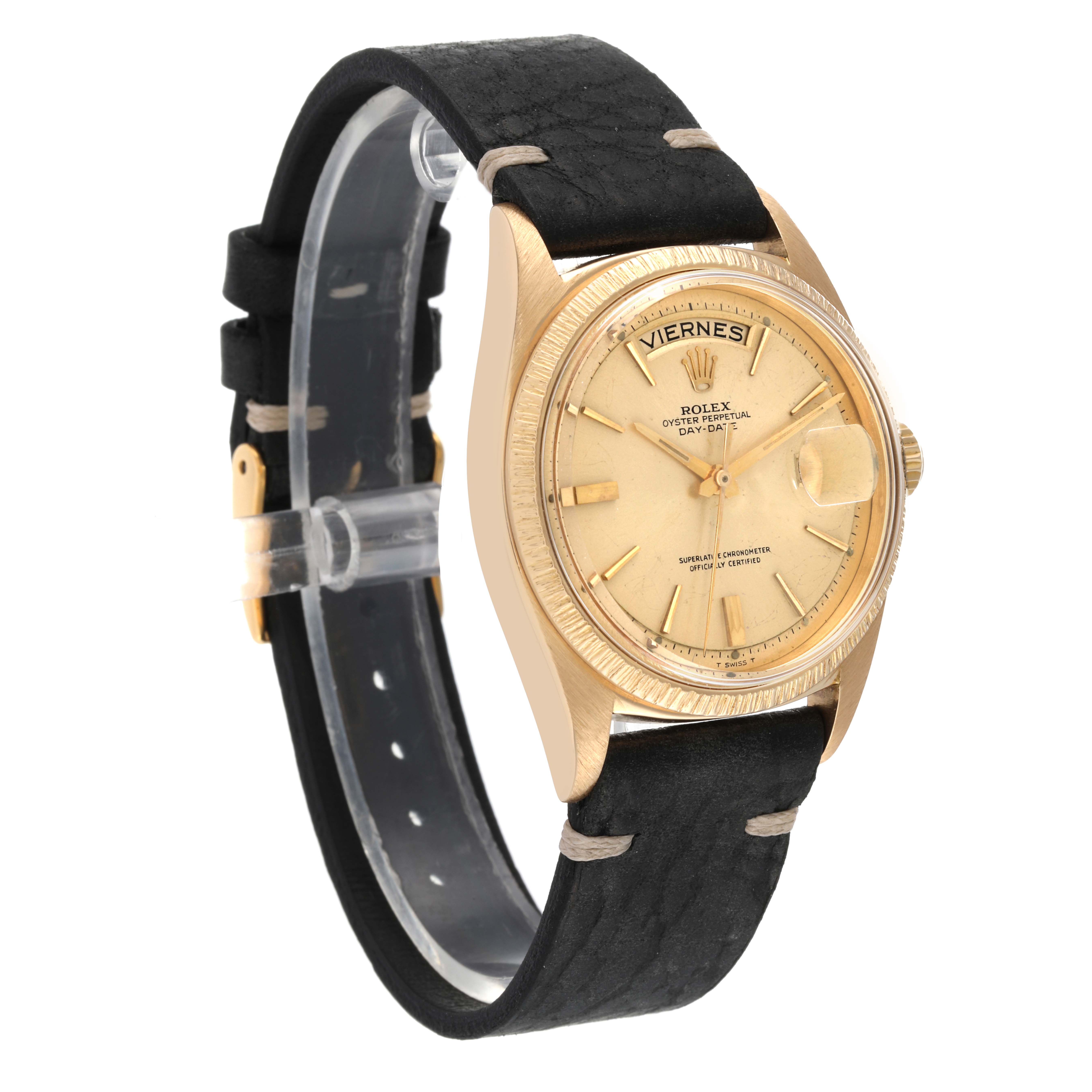 Rolex President Day-Date Yellow Gold Champagne Dial Mens Watch 1807 ...