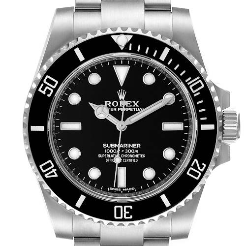 Photo of Rolex Submariner 40mm Black Dial Ceramic Bezel Steel Watch 114060 Unworn