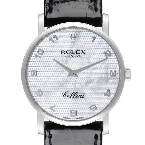 Photo of Rolex Cellini Classic White Gold Mother Of Pearl Dial Mens Watch 5115