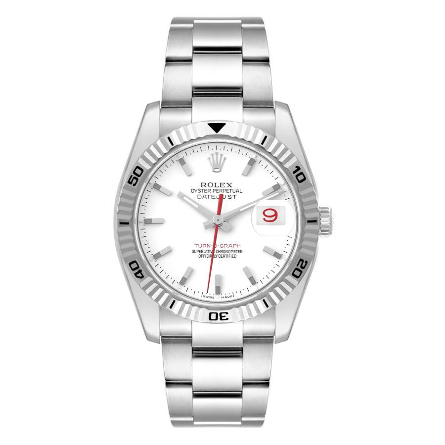 Rolex turn o 2025 graph white dial