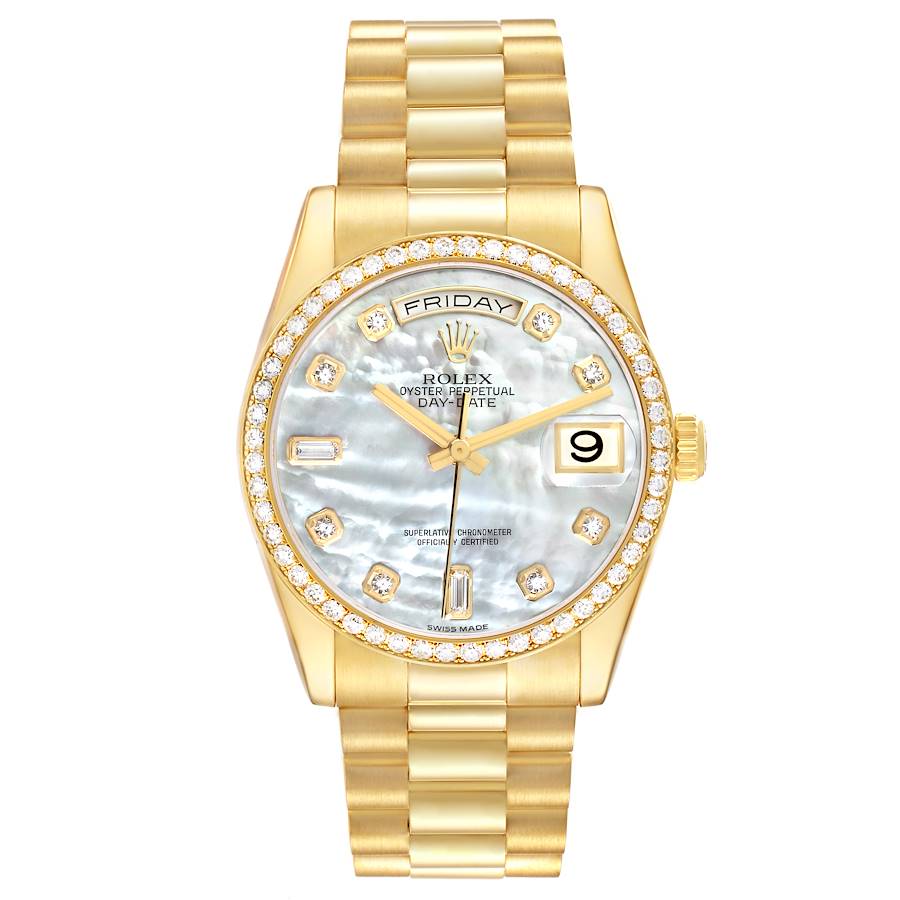 Rolex President Watch Yellow Gold 118348 | SwissWatchExpo