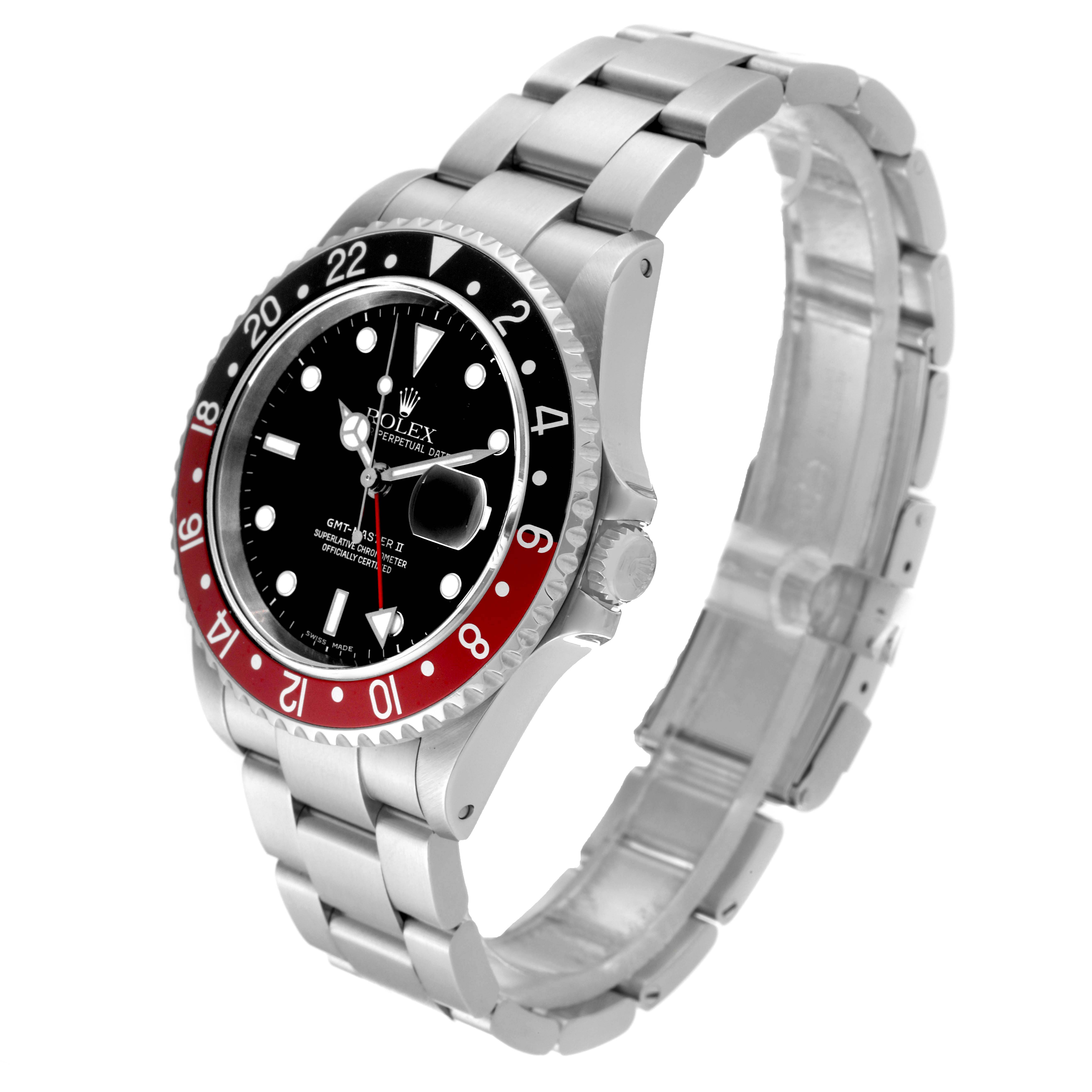 The Rolex GMT-Master 16710 Men
s Stainless Steel Black Dial 16710 Men
s Stainless Steel Black Dial is shown at a three-quarter angle highlighting the bezel, dial, crown, and bracelet.
