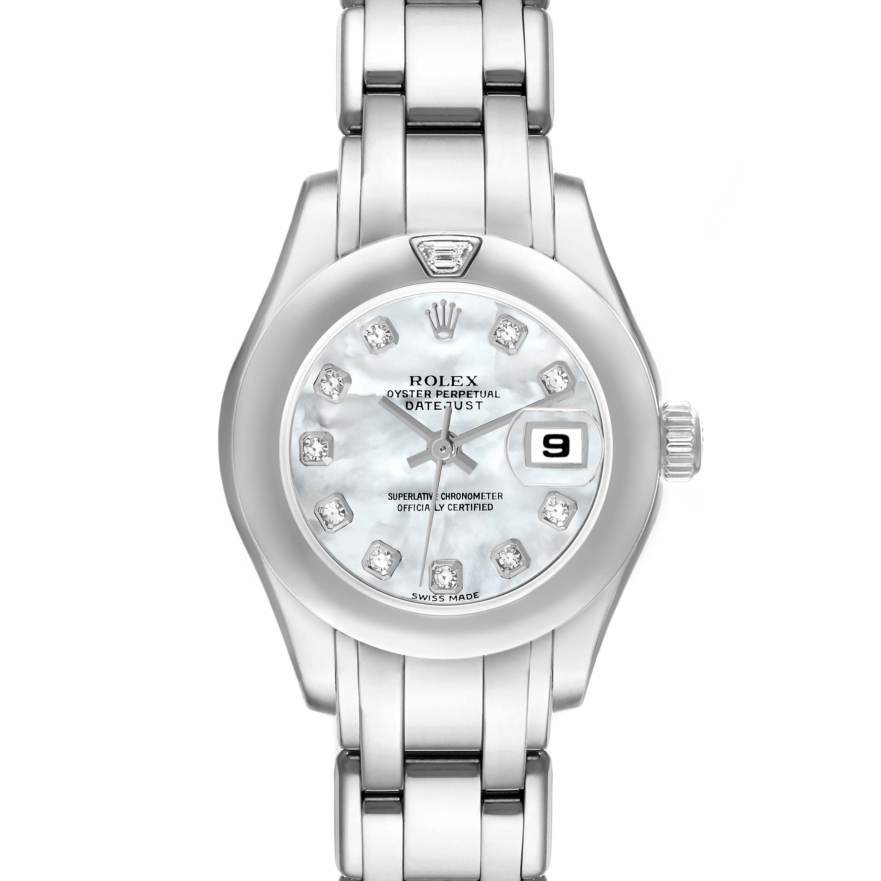 Rolex pearlmaster best sale white gold