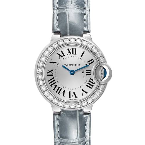 Photo of Cartier Ballon Bleu 28 White Gold Diamond Ladies Watch WE900351