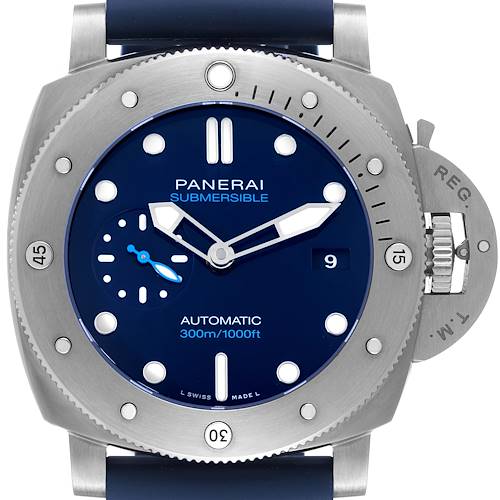 Photo of Panerai Submersible BMG-TECH Blue Dial Mens Watch PAM00692 Box Card