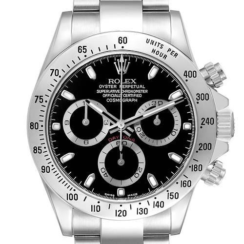 Photo of Rolex Daytona Steel Black Dial Mens Watch 116520