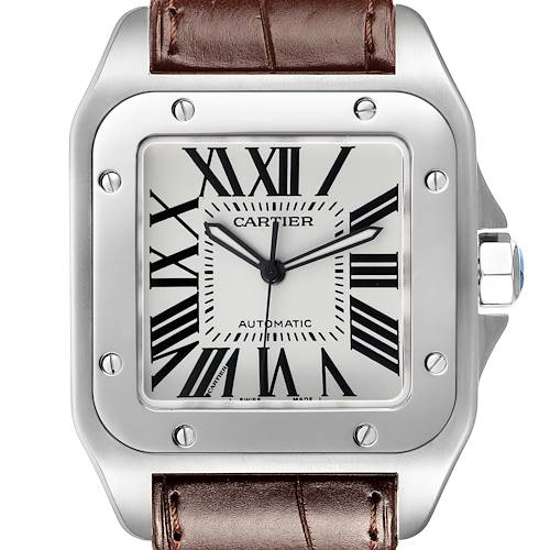 Photo of Cartier Santos 100 Large Steel Mens Watch W20073X8