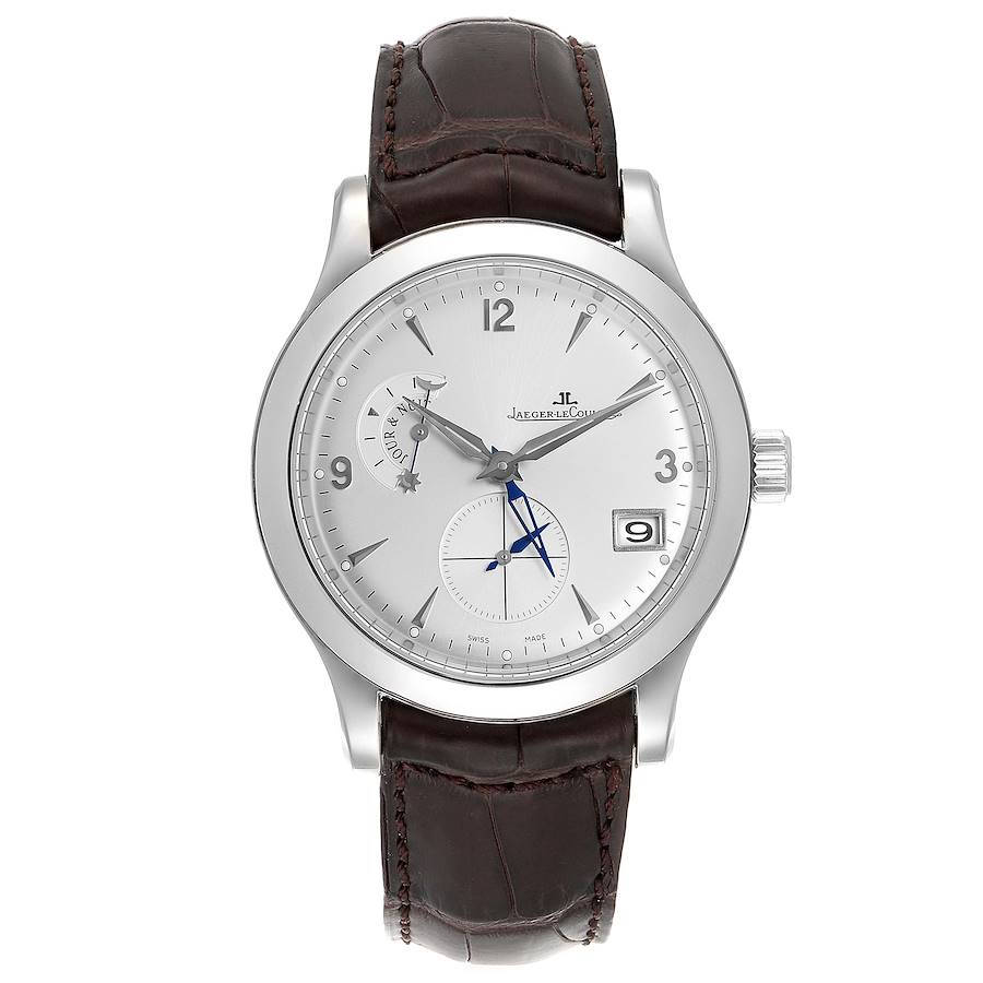 Jaeger Lecoultre Master Control Hometime Steel Mens Watch 147.8.05