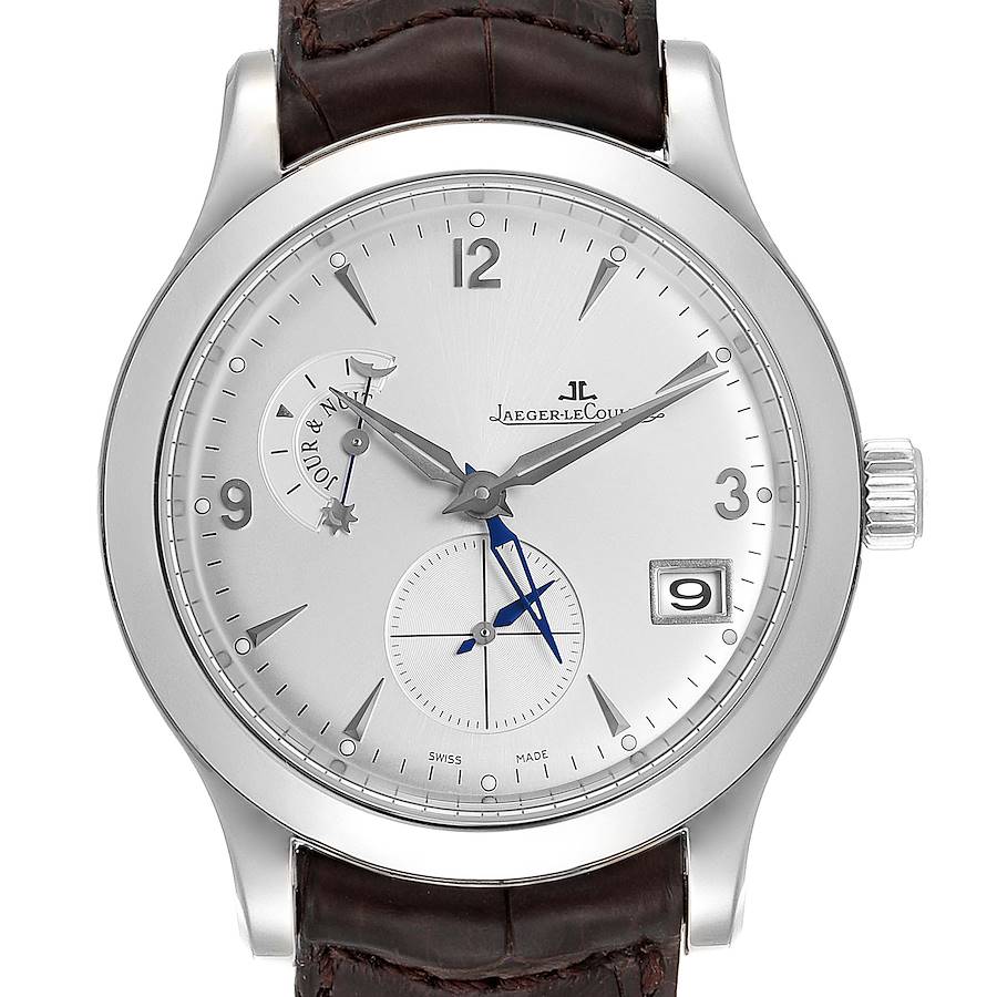 Jaeger Lecoultre Master Control Hometime Steel Mens Watch 147.8.05.S Q1628420 SwissWatchExpo