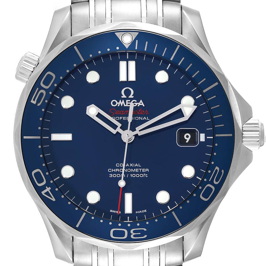 Omega Seamaster Diver 300M Co-Axial Steel Mens Watch 212.30.41.20.03.001 Card SwissWatchExpo