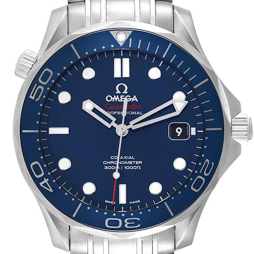 Photo of Omega Seamaster Diver 300M Co-Axial Steel Mens Watch 212.30.41.20.03.001 Card