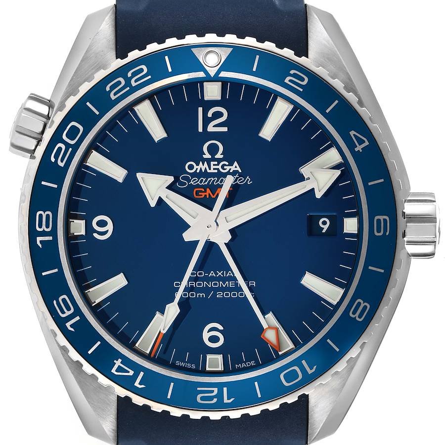 Omega Seamaster Planet Ocean GMT Titanium Watch 232.92.44.22.03.001 Box Card SwissWatchExpo