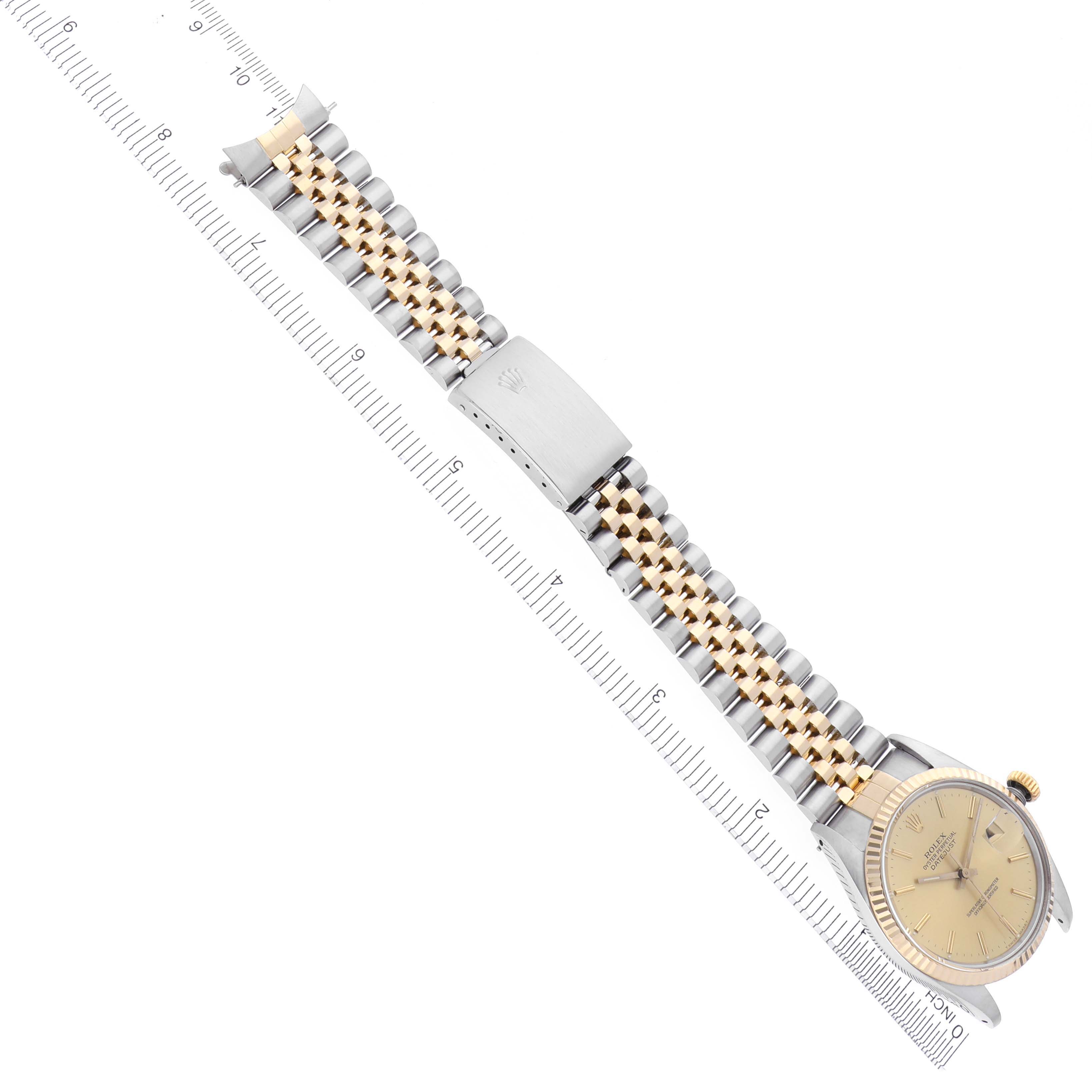 The image shows a Vintage Collection Rolex watch from an angled top view, highlighting the face, bezel, and bracelet.