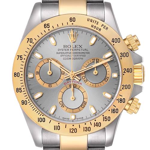 Photo of NOT FOR SALE Rolex Daytona Steel 18k Yellow Gold Slate Dial Mens Watch 116523 Box Papers PARTIAL PAYMENT