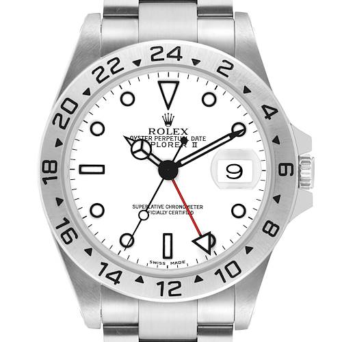 Photo of Rolex Explorer II Polar White Steel Mens Watch 16570