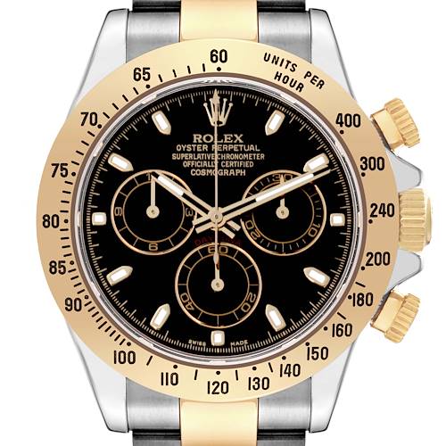 Photo of NOT FOR SALE Rolex Daytona Steel Yellow Gold Black Dial Mens Watch 116523 PARTIAL PAYMENT