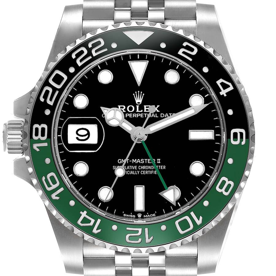 Rolex GMT Master II Sprite Bezel Oyster Steel Mens Watch 126720 Unworn SwissWatchExpo