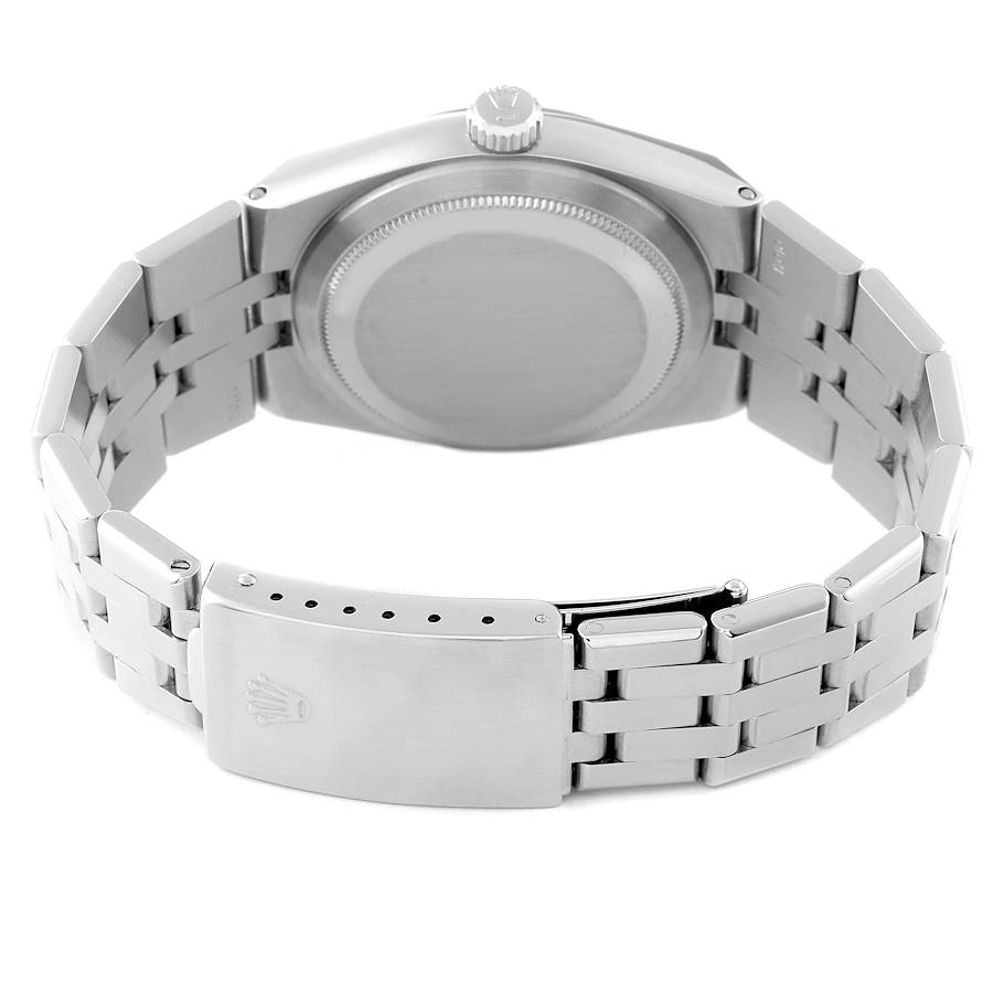 Rolex Oysterquartz Datejust Steel White Gold Fluted Bezel Watch 17014