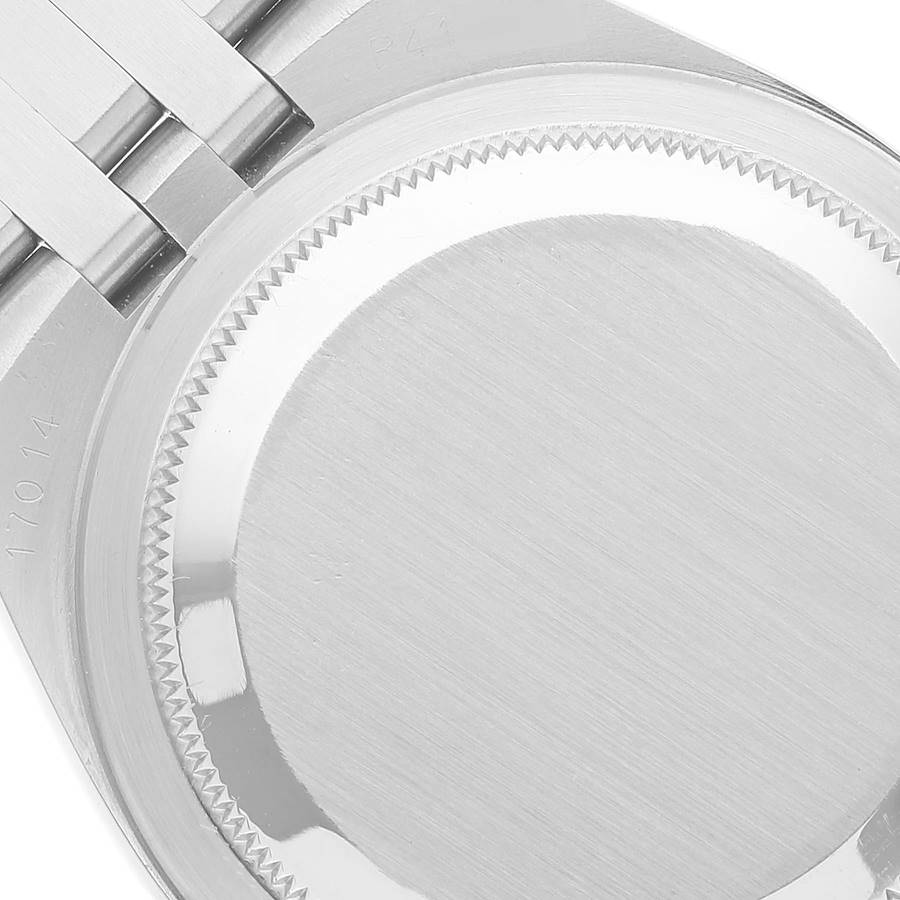 Rolex Oysterquartz Datejust Steel White Gold Fluted Bezel Watch 17014