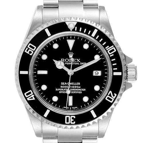 Photo of Rolex Seadweller 4000 Black Dial Steel Mens Watch 16600
