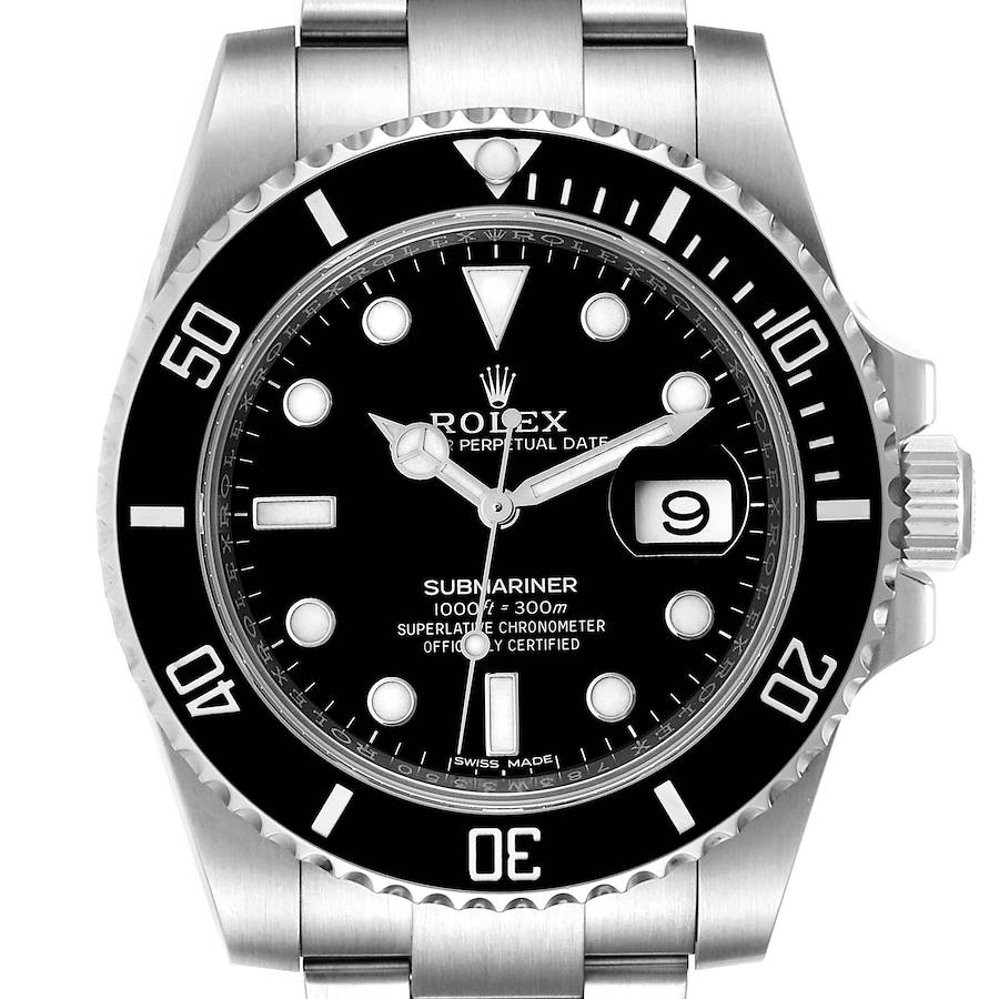 Rolex Submariner Black Dial Ceramic Bezel Steel Mens Watch 116610 Unworn SwissWatchExpo